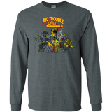 T-Shirts Dark Heather / S Big Trouble Men's Long Sleeve T-Shirt