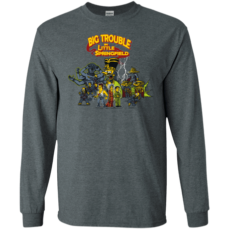 T-Shirts Dark Heather / S Big Trouble Men's Long Sleeve T-Shirt