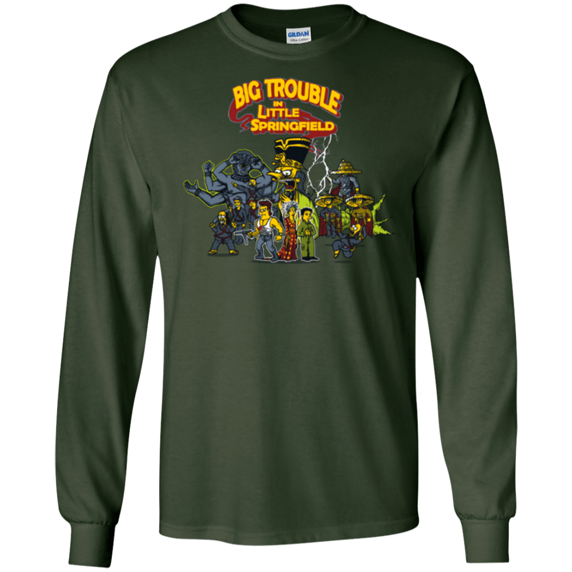 T-Shirts Forest Green / S Big Trouble Men's Long Sleeve T-Shirt