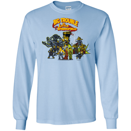 T-Shirts Light Blue / S Big Trouble Men's Long Sleeve T-Shirt