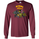 T-Shirts Maroon / S Big Trouble Men's Long Sleeve T-Shirt