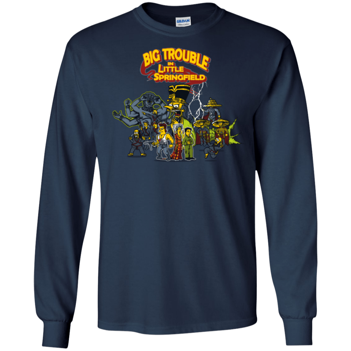 T-Shirts Navy / S Big Trouble Men's Long Sleeve T-Shirt