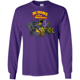 T-Shirts Purple / S Big Trouble Men's Long Sleeve T-Shirt