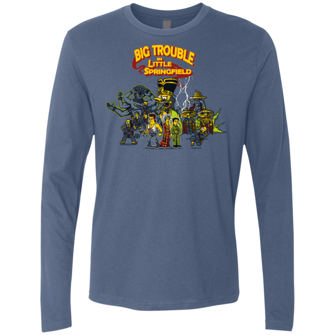 T-Shirts Indigo / S Big Trouble Men's Premium Long Sleeve