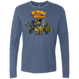 T-Shirts Indigo / S Big Trouble Men's Premium Long Sleeve