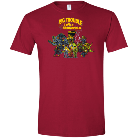 T-Shirts Cardinal Red / S Big Trouble Men's Semi-Fitted Softstyle