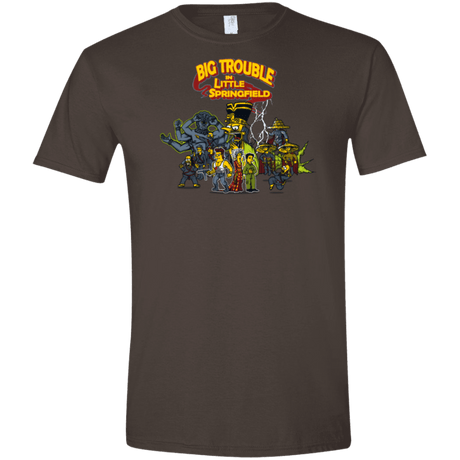 T-Shirts Dark Chocolate / S Big Trouble Men's Semi-Fitted Softstyle