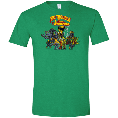 T-Shirts Heather Irish Green / S Big Trouble Men's Semi-Fitted Softstyle