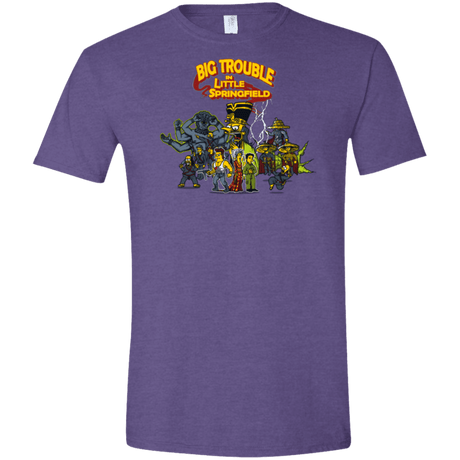 T-Shirts Heather Purple / S Big Trouble Men's Semi-Fitted Softstyle