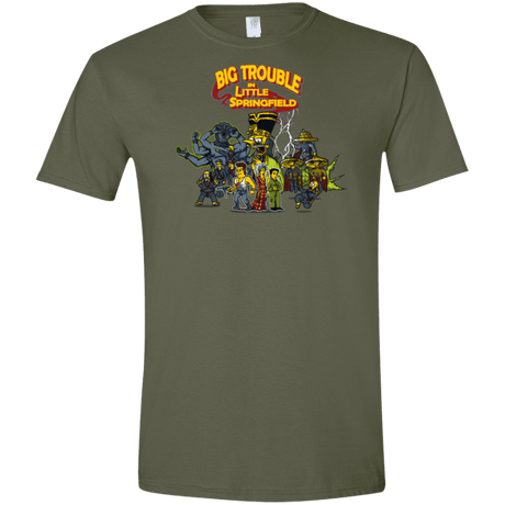 T-Shirts Military Green / S Big Trouble Men's Semi-Fitted Softstyle