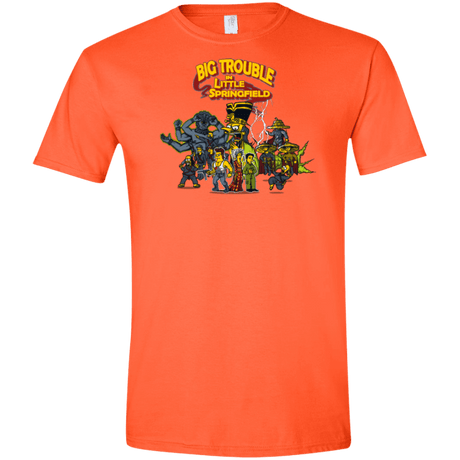 T-Shirts Orange / S Big Trouble Men's Semi-Fitted Softstyle