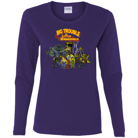 T-Shirts Purple / S Big Trouble Women's Long Sleeve T-Shirt