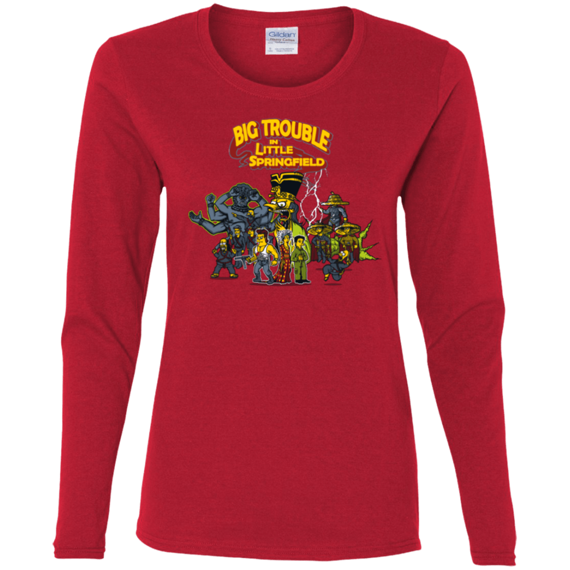 T-Shirts Red / S Big Trouble Women's Long Sleeve T-Shirt