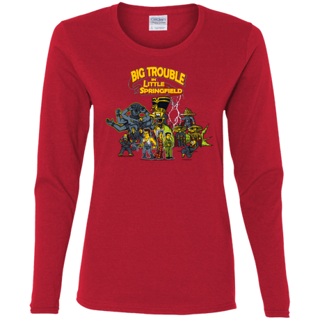 T-Shirts Red / S Big Trouble Women's Long Sleeve T-Shirt