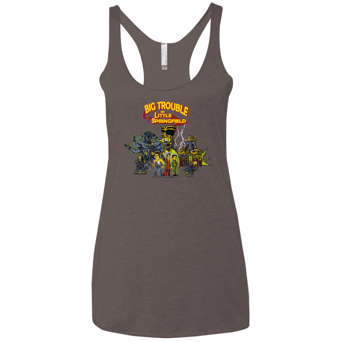 T-Shirts Macchiato / X-Small Big Trouble Women's Triblend Racerback Tank