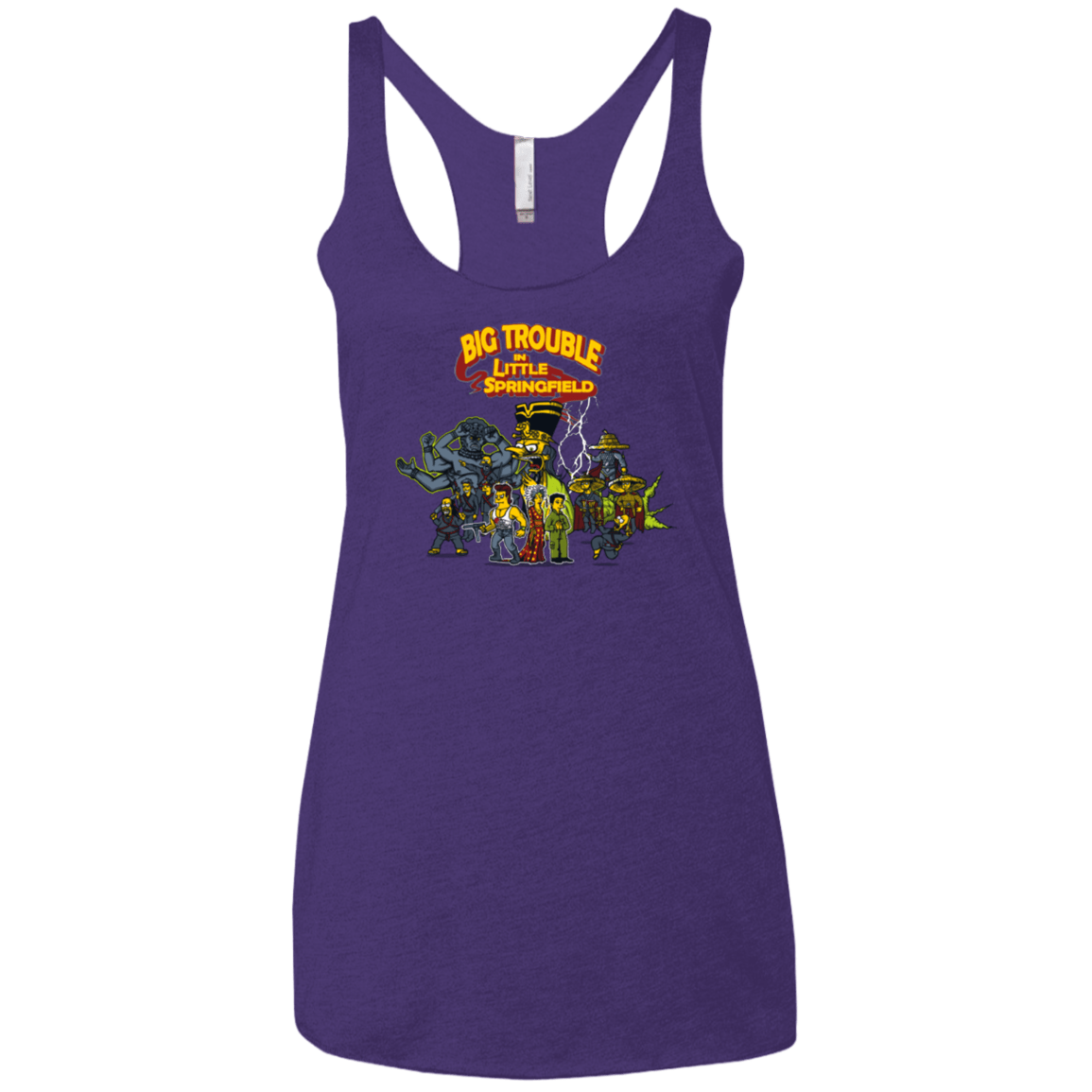 T-Shirts Purple Rush / X-Small Big Trouble Women's Triblend Racerback Tank