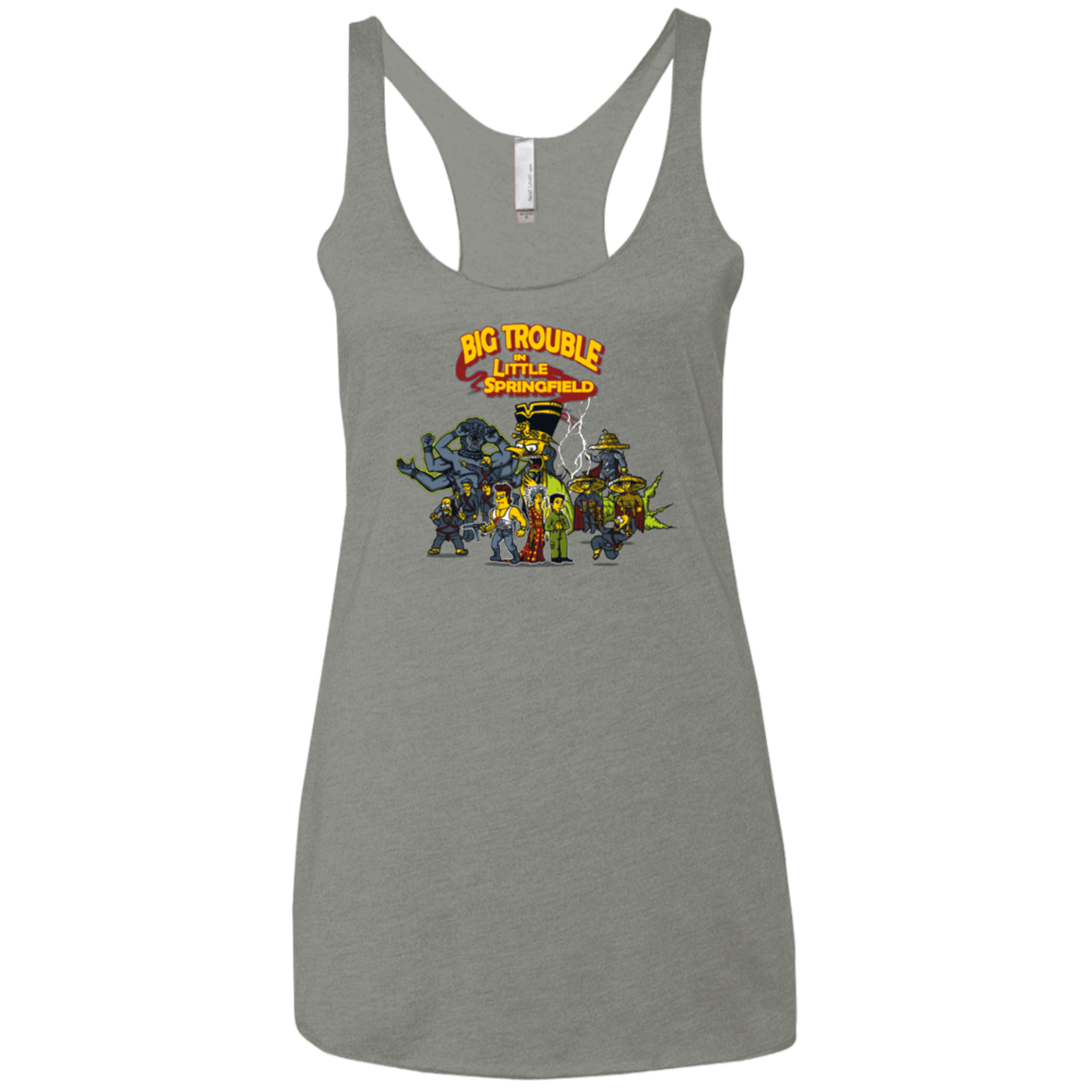 T-Shirts Venetian Grey / X-Small Big Trouble Women's Triblend Racerback Tank