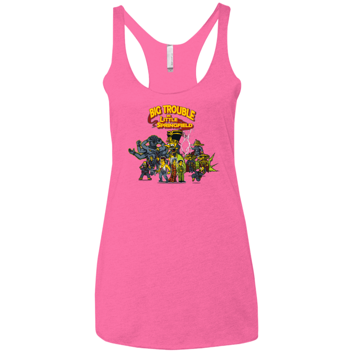 T-Shirts Vintage Pink / X-Small Big Trouble Women's Triblend Racerback Tank