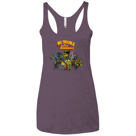 T-Shirts Vintage Purple / X-Small Big Trouble Women's Triblend Racerback Tank