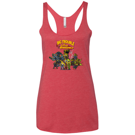 T-Shirts Vintage Red / X-Small Big Trouble Women's Triblend Racerback Tank