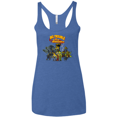 T-Shirts Vintage Royal / X-Small Big Trouble Women's Triblend Racerback Tank