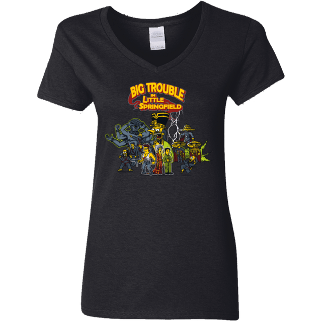 T-Shirts Black / S Big Trouble Women's V-Neck T-Shirt