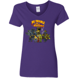 T-Shirts Purple / S Big Trouble Women's V-Neck T-Shirt