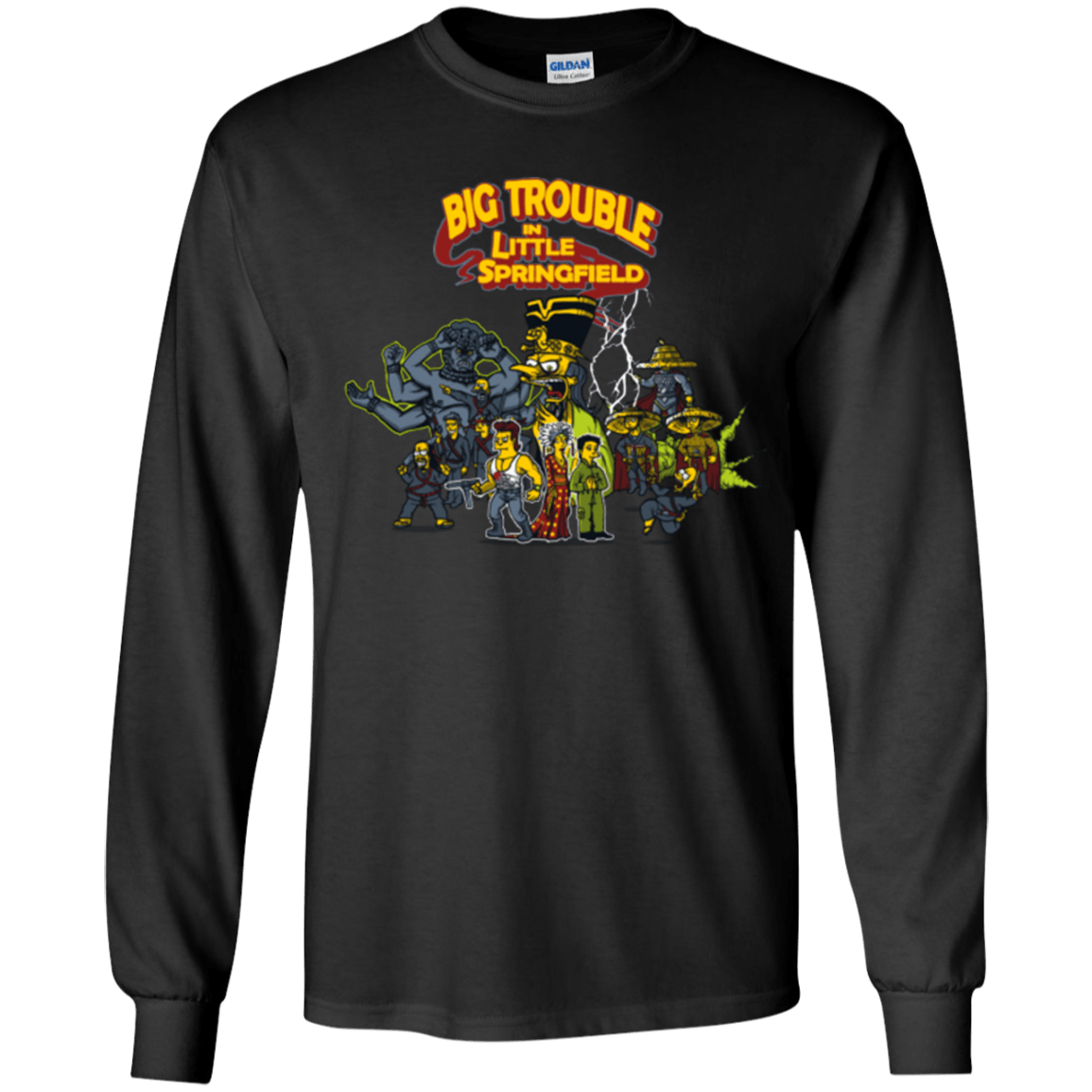 T-Shirts Black / YS Big Trouble Youth Long Sleeve T-Shirt