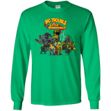 T-Shirts Irish Green / YS Big Trouble Youth Long Sleeve T-Shirt
