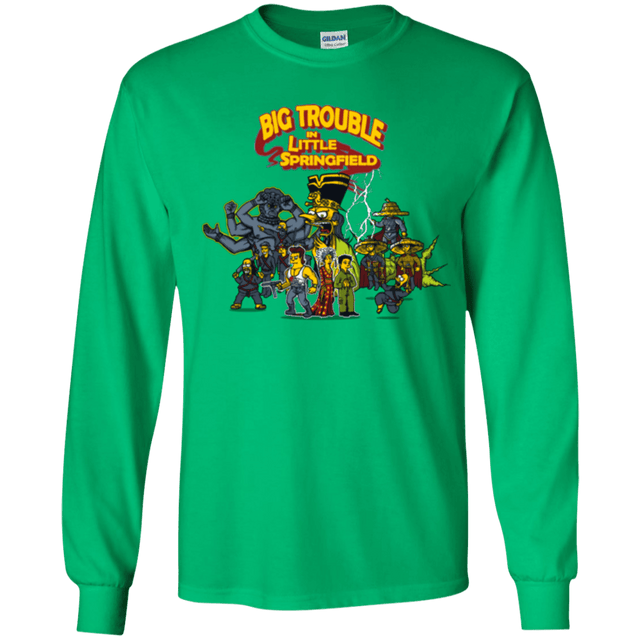 T-Shirts Irish Green / YS Big Trouble Youth Long Sleeve T-Shirt
