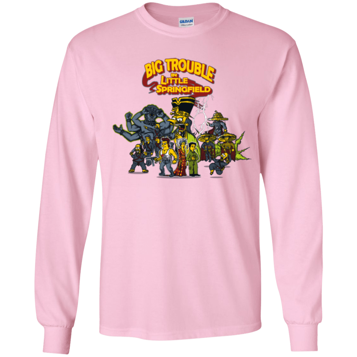 T-Shirts Light Pink / YS Big Trouble Youth Long Sleeve T-Shirt