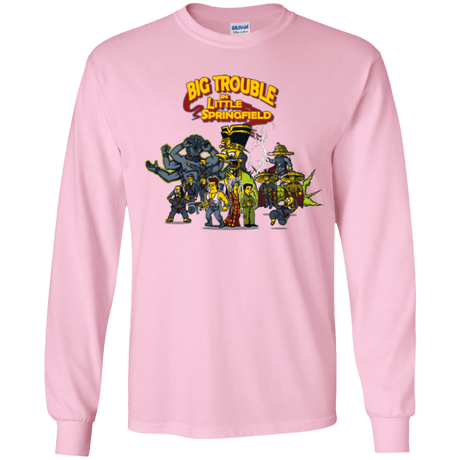 T-Shirts Light Pink / YS Big Trouble Youth Long Sleeve T-Shirt