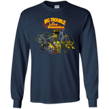 T-Shirts Navy / YS Big Trouble Youth Long Sleeve T-Shirt