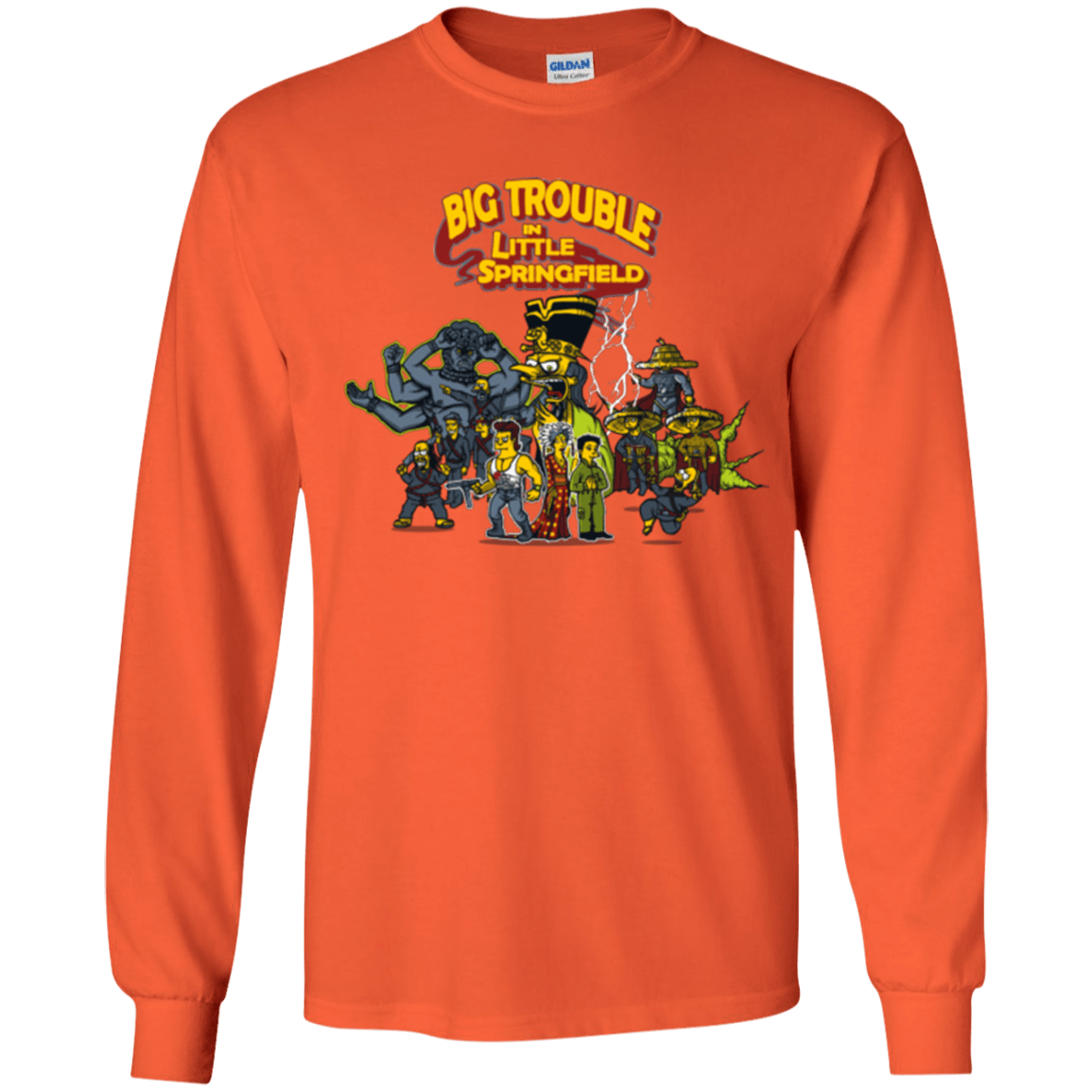 T-Shirts Orange / YS Big Trouble Youth Long Sleeve T-Shirt