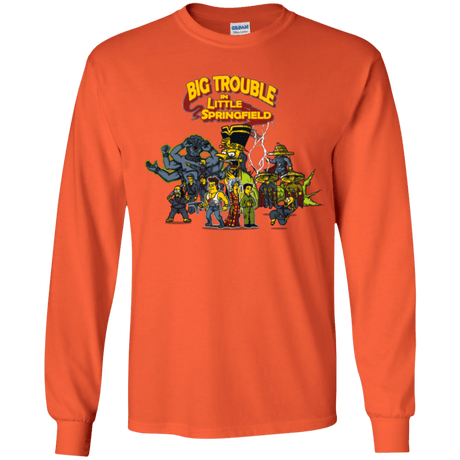 T-Shirts Orange / YS Big Trouble Youth Long Sleeve T-Shirt