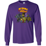 T-Shirts Purple / YS Big Trouble Youth Long Sleeve T-Shirt