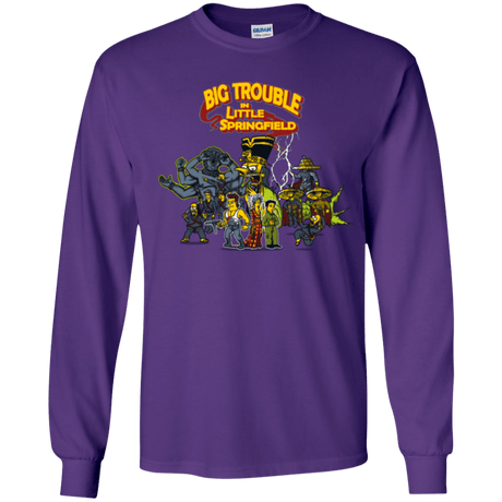 T-Shirts Purple / YS Big Trouble Youth Long Sleeve T-Shirt