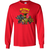 T-Shirts Red / YS Big Trouble Youth Long Sleeve T-Shirt
