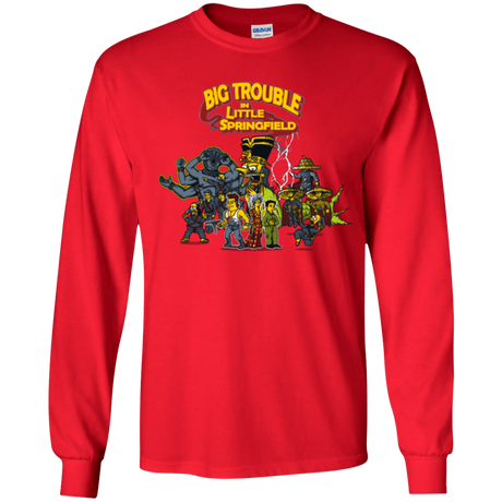 T-Shirts Red / YS Big Trouble Youth Long Sleeve T-Shirt