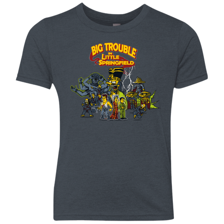 T-Shirts Vintage Navy / YXS Big Trouble Youth Triblend T-Shirt