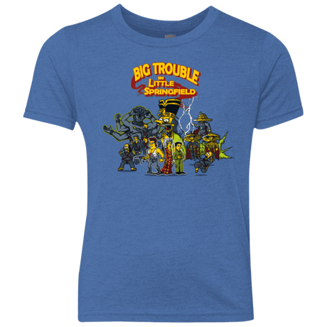 T-Shirts Vintage Royal / YXS Big Trouble Youth Triblend T-Shirt