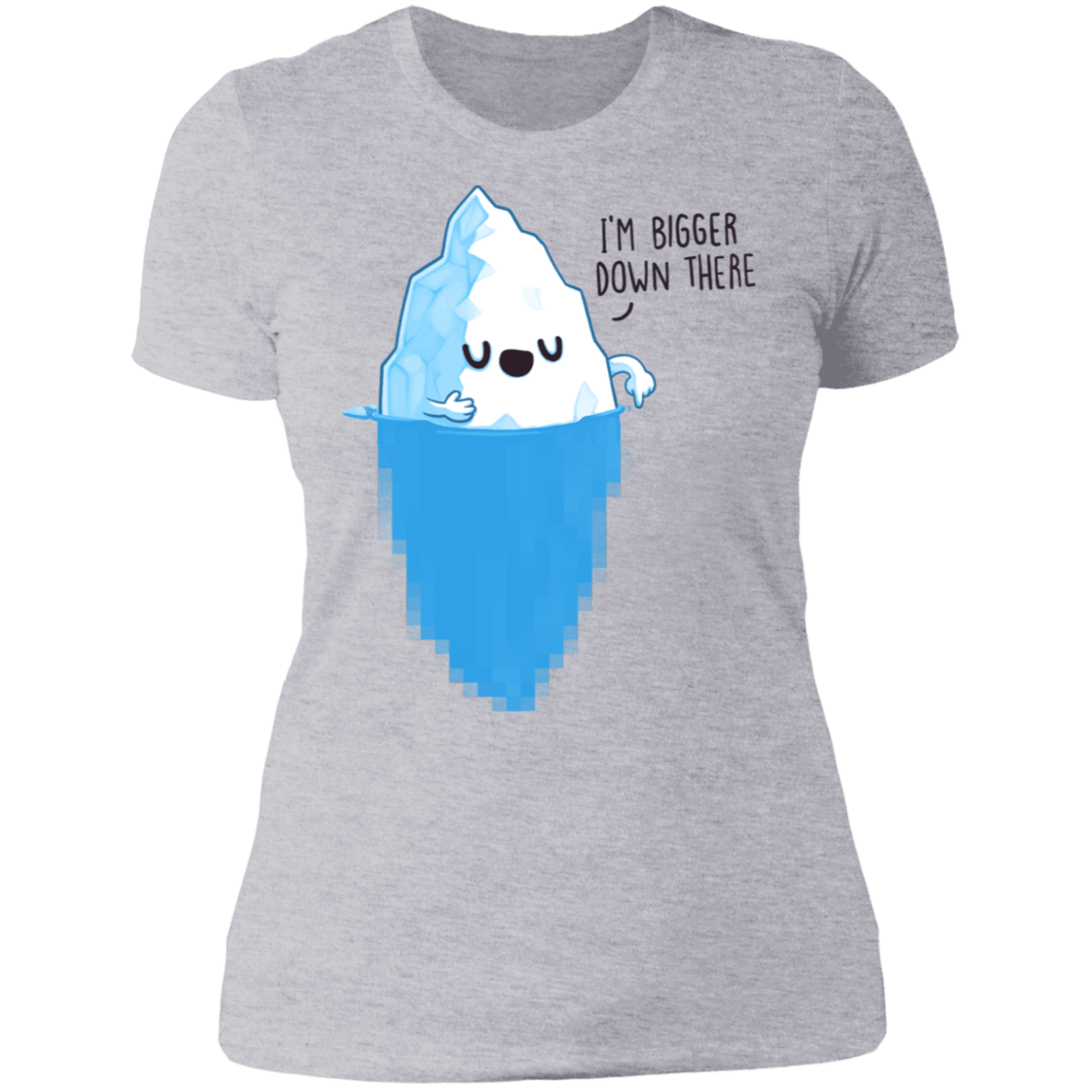 T-Shirts Heather Grey / S Bigger Down There Women's Premium T-Shirt