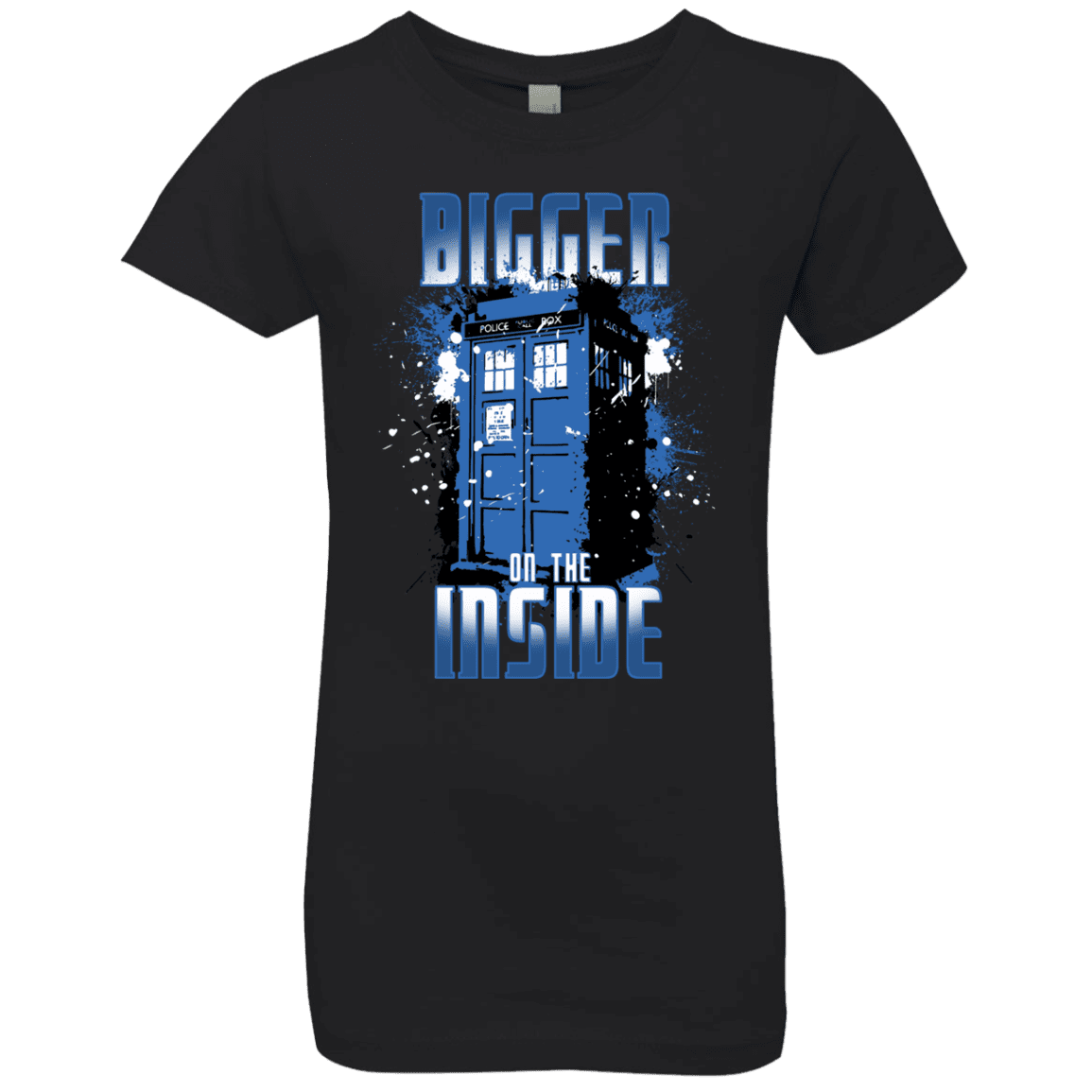 T-Shirts Black / YXS Bigger on the Inside Girls Premium T-Shirt