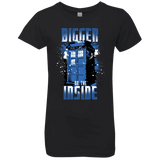 T-Shirts Black / YXS Bigger on the Inside Girls Premium T-Shirt