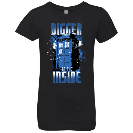 T-Shirts Black / YXS Bigger on the Inside Girls Premium T-Shirt