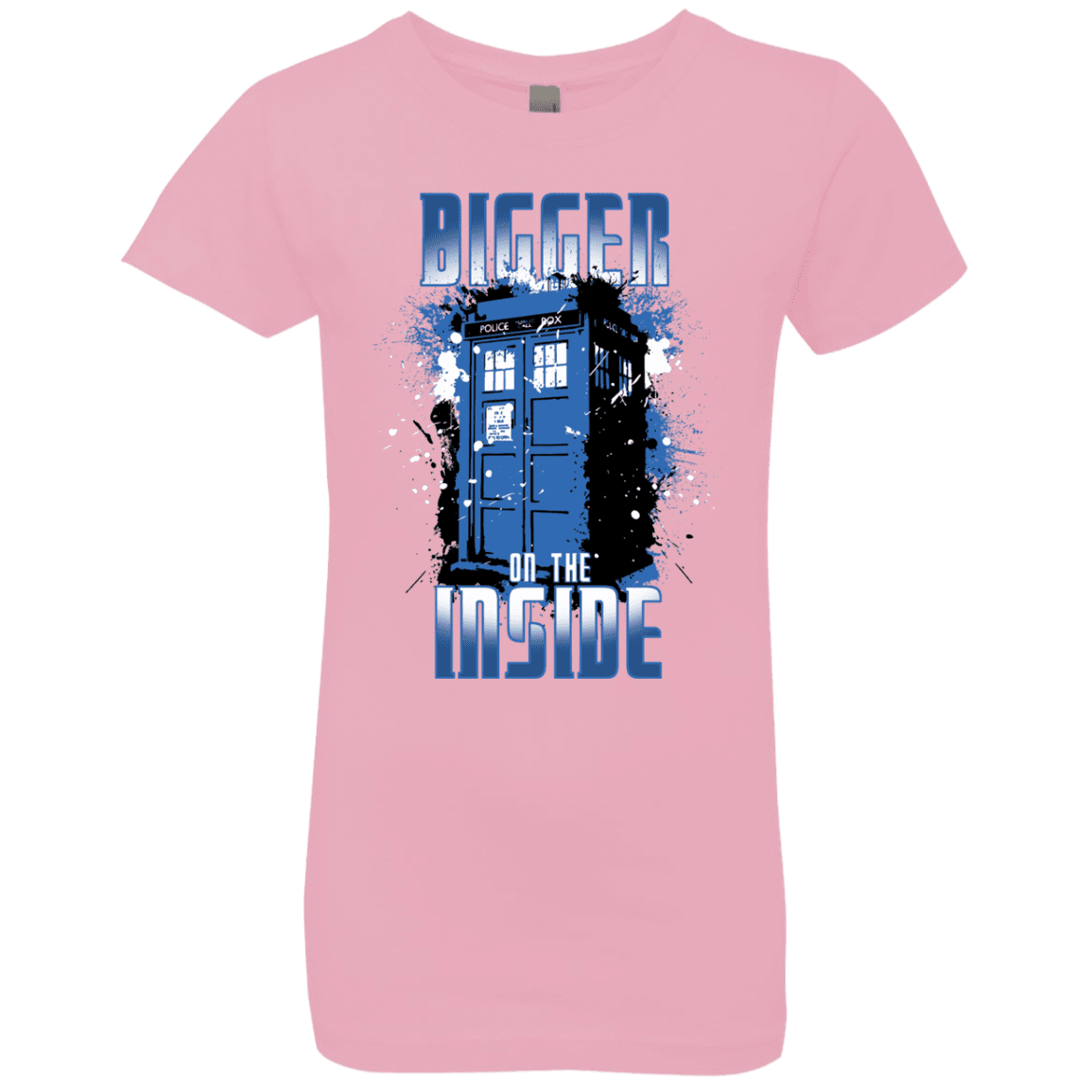 T-Shirts Light Pink / YXS Bigger on the Inside Girls Premium T-Shirt