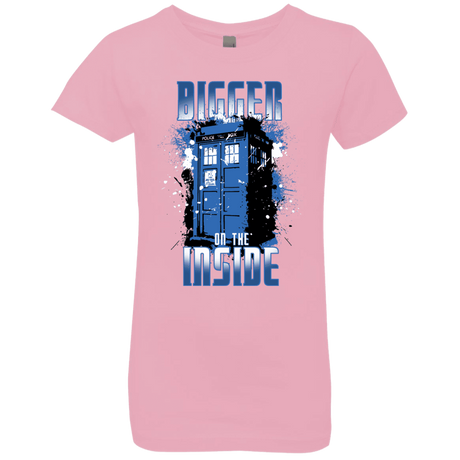 T-Shirts Light Pink / YXS Bigger on the Inside Girls Premium T-Shirt
