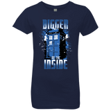 T-Shirts Midnight Navy / YXS Bigger on the Inside Girls Premium T-Shirt