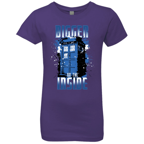T-Shirts Purple Rush / YXS Bigger on the Inside Girls Premium T-Shirt