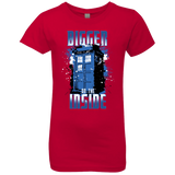 T-Shirts Red / YXS Bigger on the Inside Girls Premium T-Shirt
